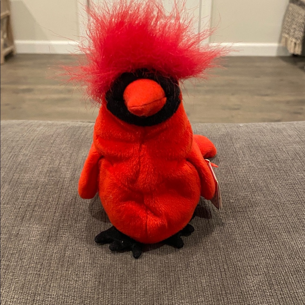 TY Beanie Baby - Mac the Cardinal - NEW WITH TAGS vintage toys toy plush stuffed